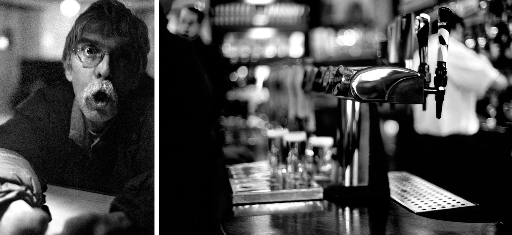 Men begging for a drink vs beer taps